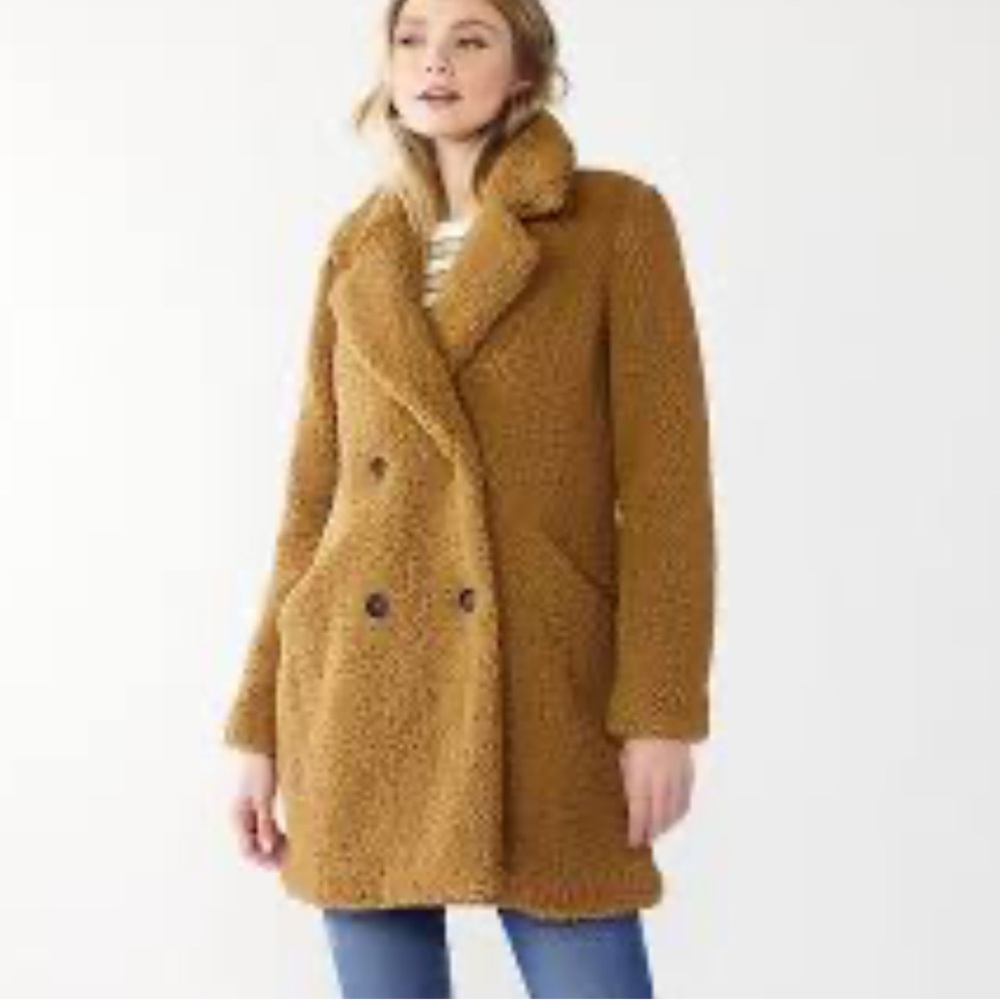 PRETTYGARDEN SHEPRA TEDDY BEAR LAPEL BUTTONS FLEECE JACKET